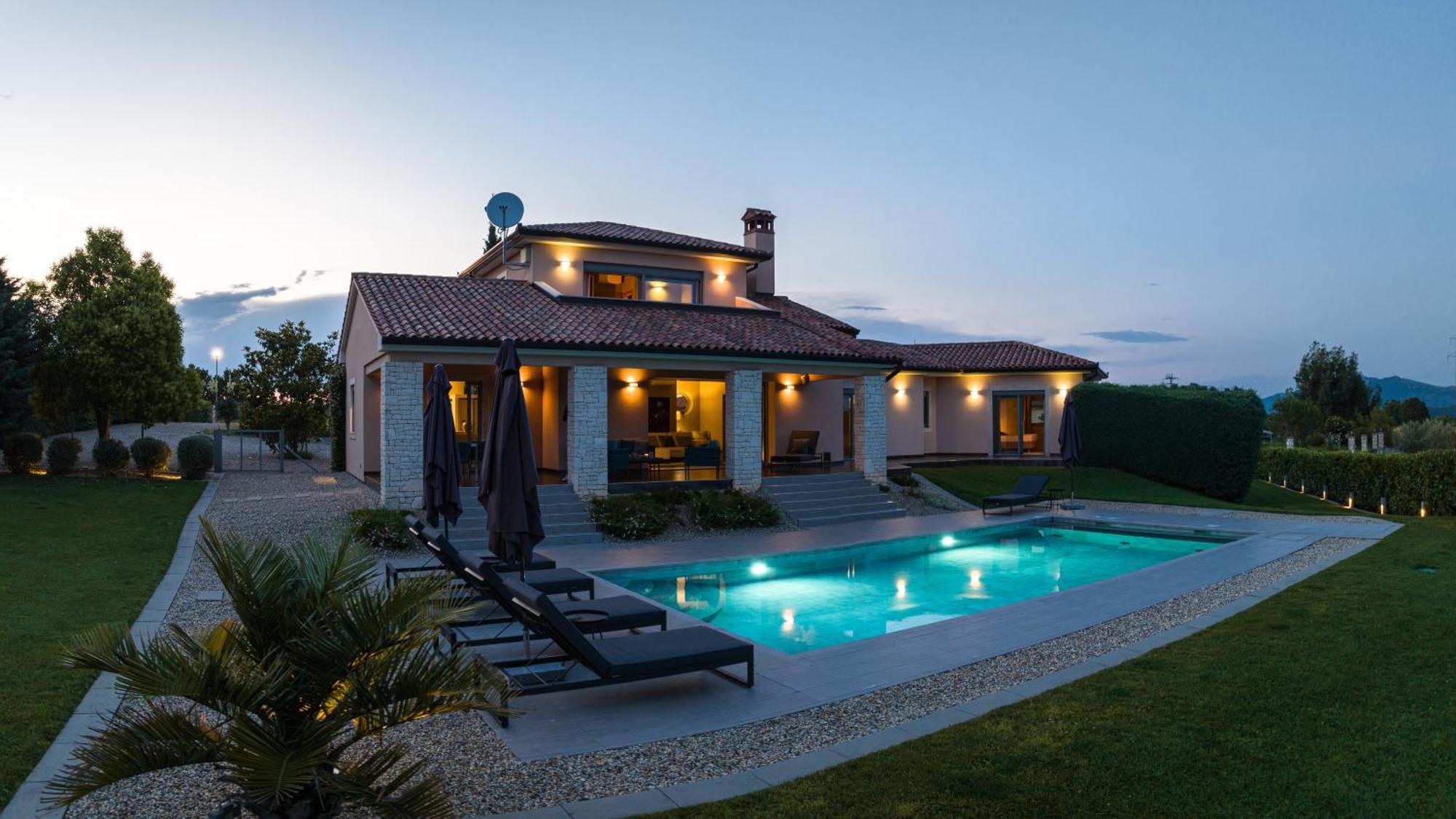 Villa Labin In Zartinj - Luxury Privacy Heated Pool With Auto Cover Dış mekan fotoğraf