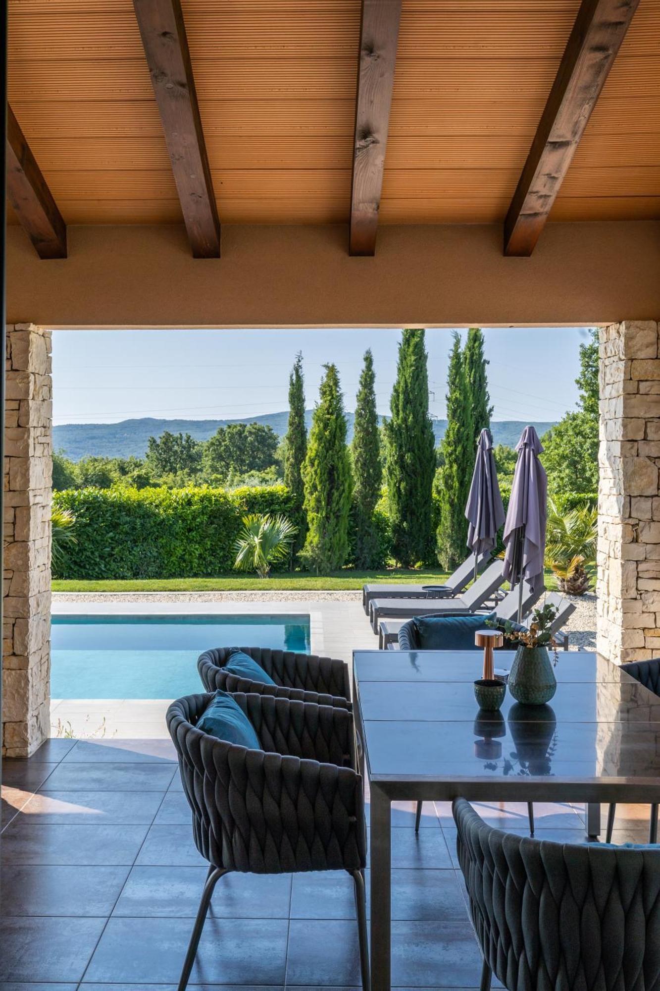 Villa Labin In Zartinj - Luxury Privacy Heated Pool With Auto Cover Dış mekan fotoğraf