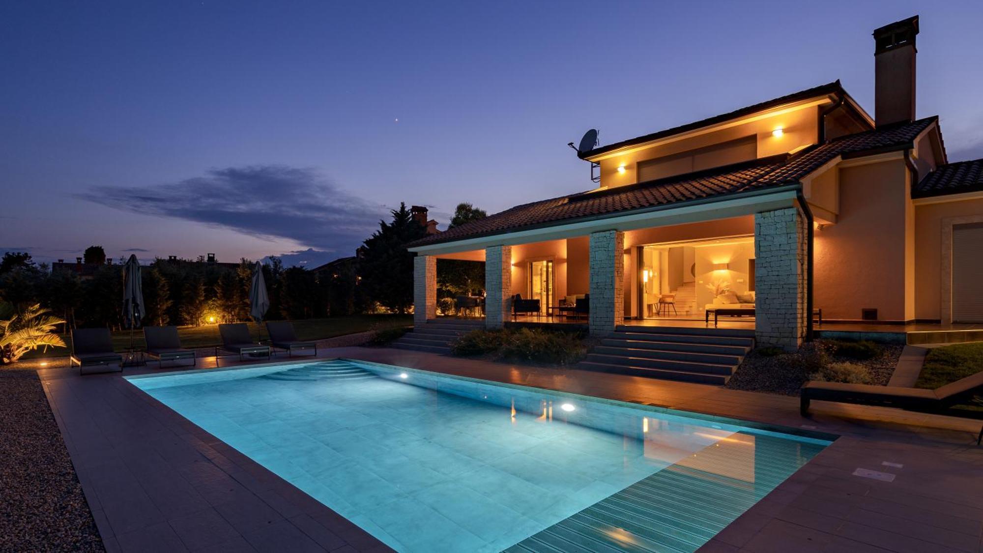 Villa Labin In Zartinj - Luxury Privacy Heated Pool With Auto Cover Dış mekan fotoğraf