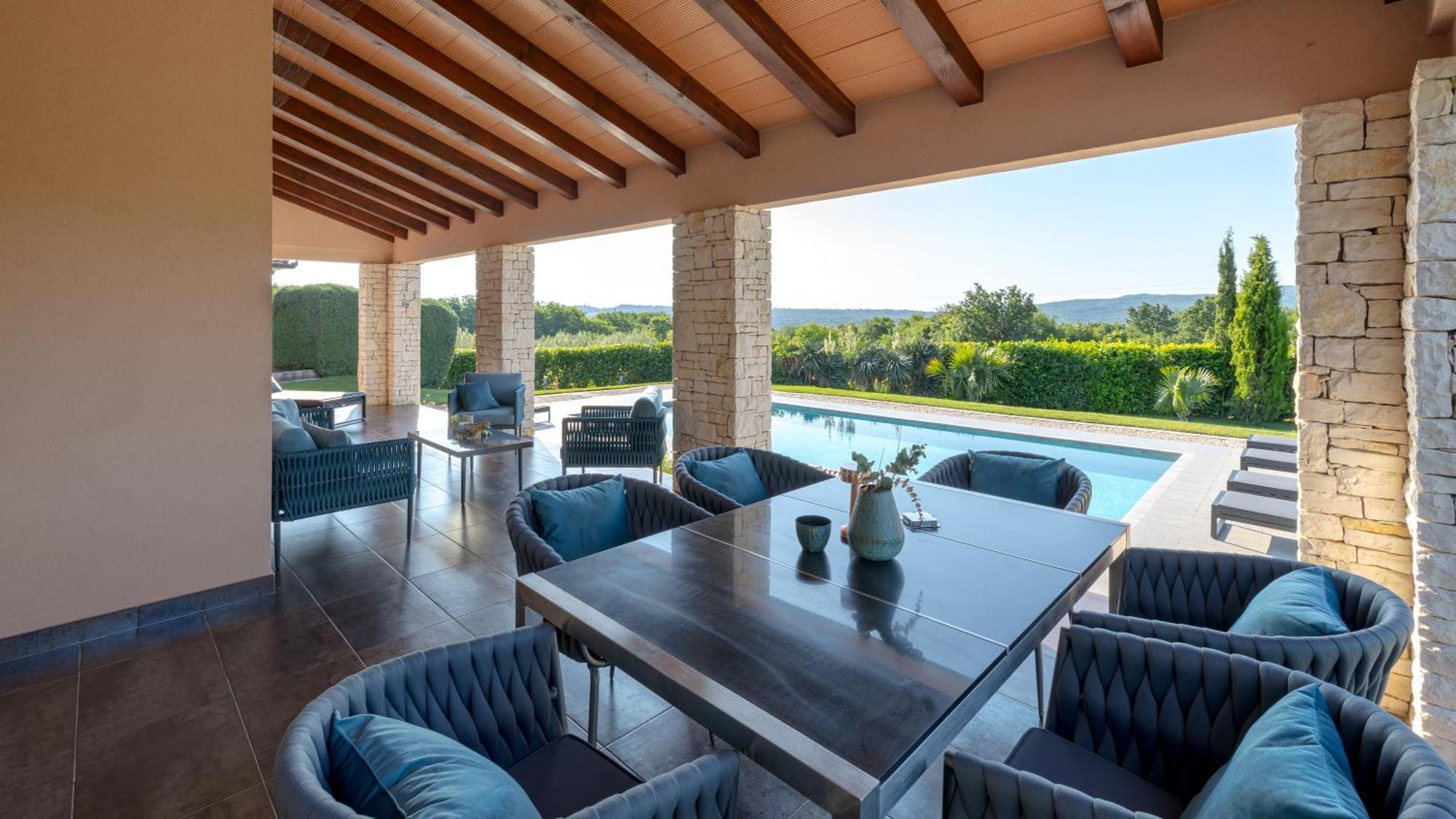 Villa Labin In Zartinj - Luxury Privacy Heated Pool With Auto Cover Dış mekan fotoğraf