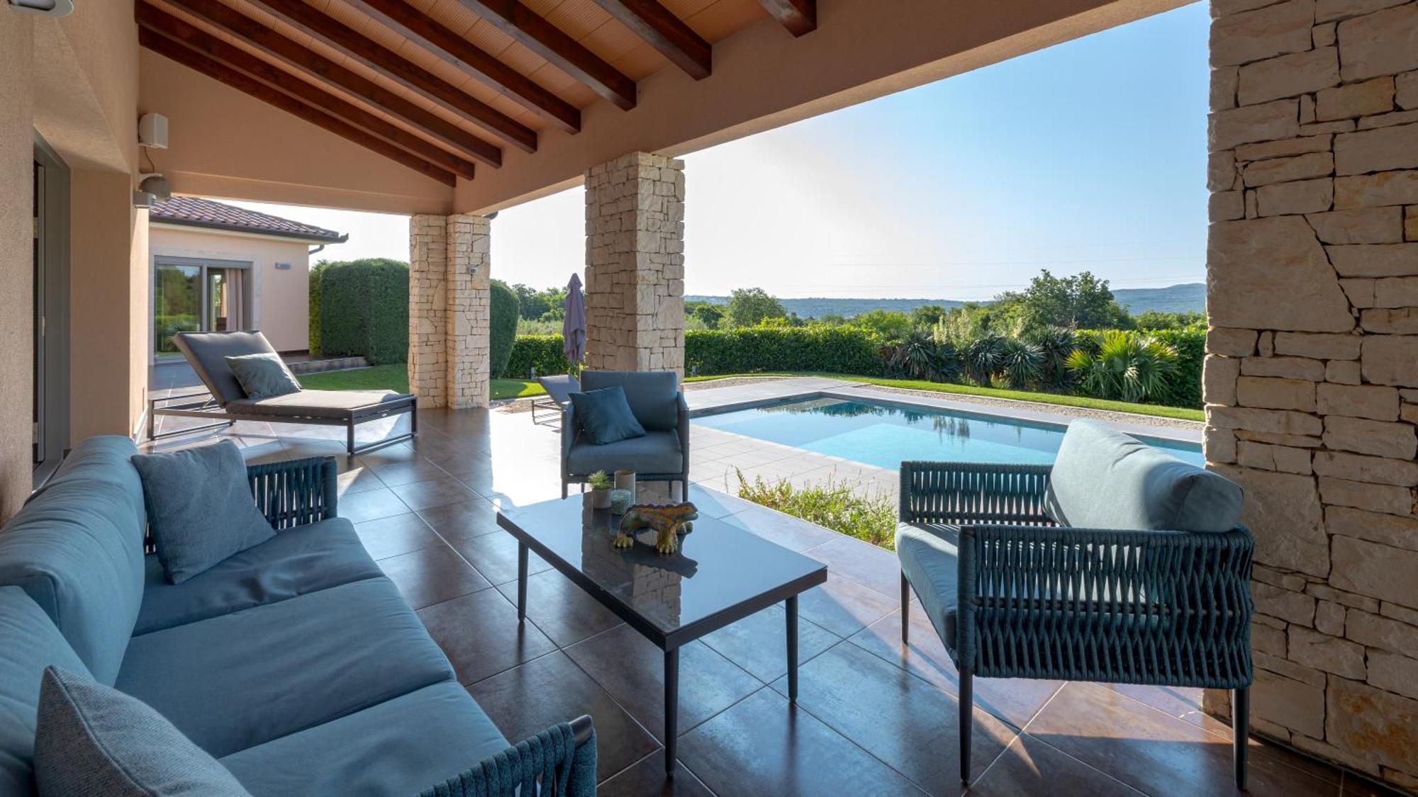 Villa Labin In Zartinj - Luxury Privacy Heated Pool With Auto Cover Dış mekan fotoğraf