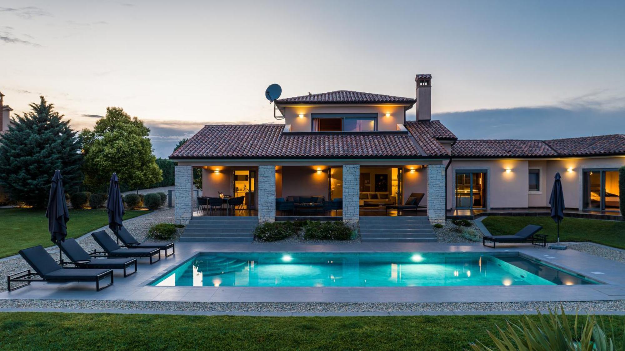 Villa Labin In Zartinj - Luxury Privacy Heated Pool With Auto Cover Dış mekan fotoğraf