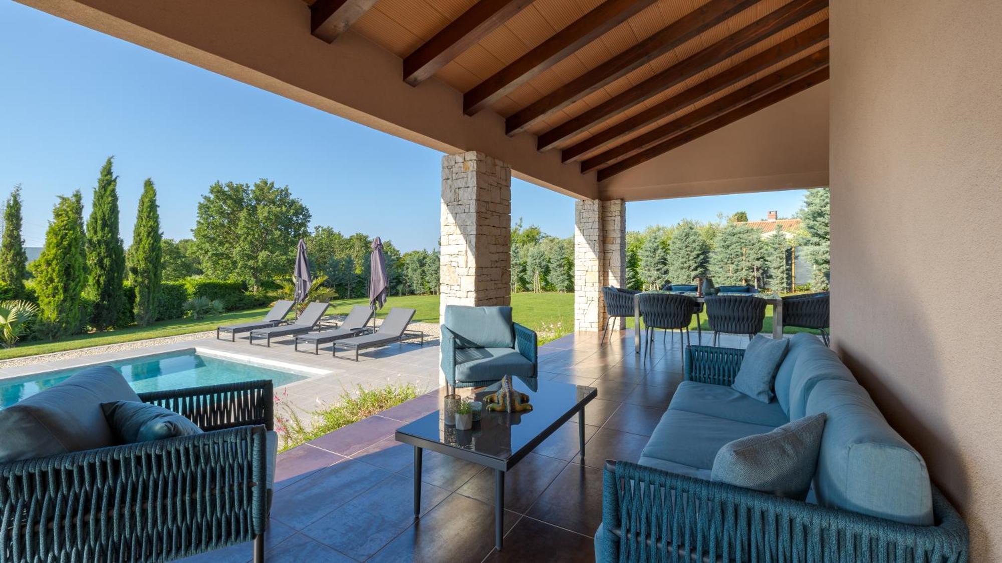 Villa Labin In Zartinj - Luxury Privacy Heated Pool With Auto Cover Dış mekan fotoğraf
